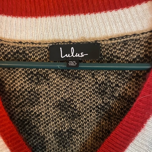 Lulus animal print varsity sweater size M/L NEW - Picture 2 of 8